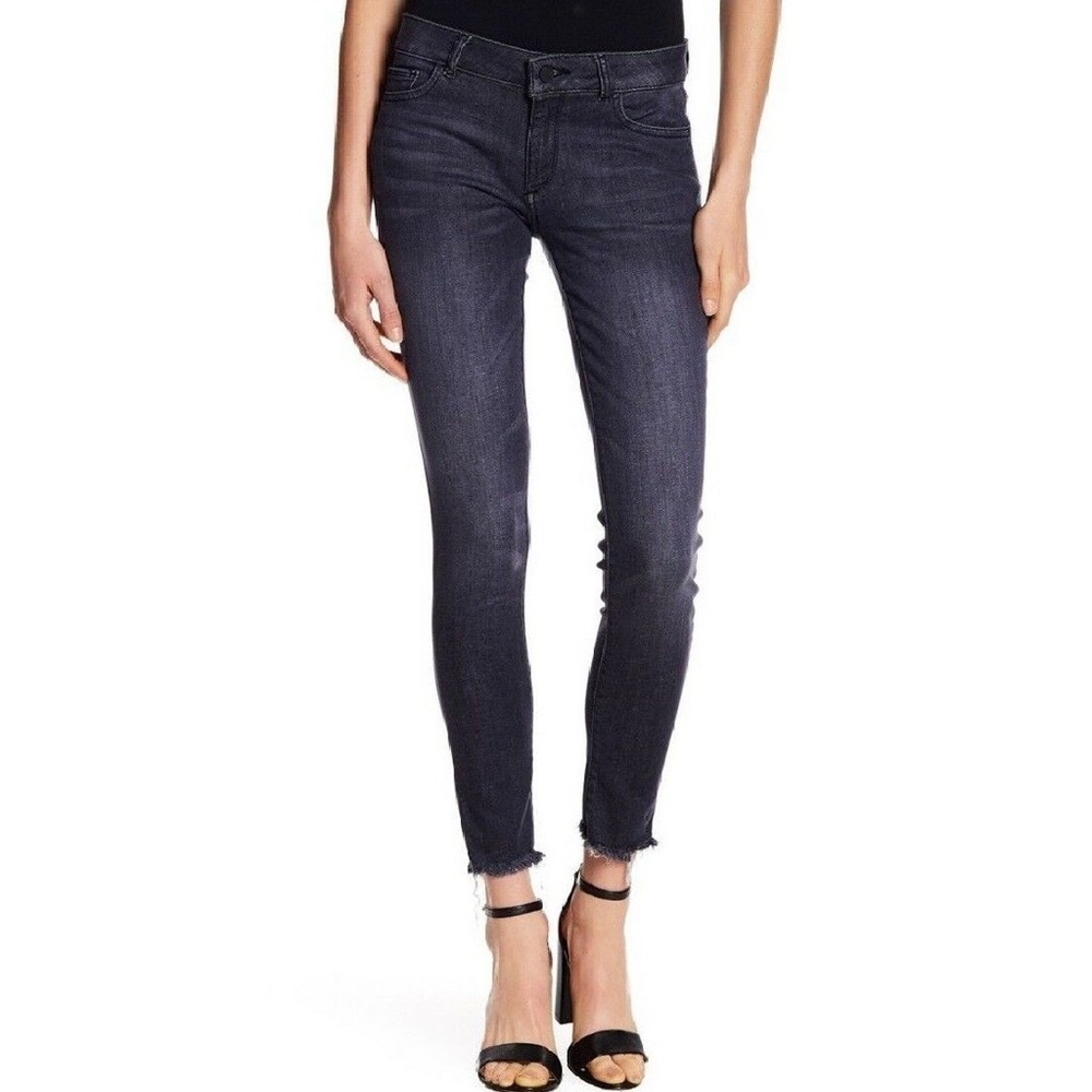 DL1961 Amanda Skinny Ankle Raw Hem Jeans